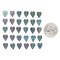 10x8mm Iridescent Lavender and Turquoise Blue Ivy Leaf Beads, 23-25 beads GB-LB41